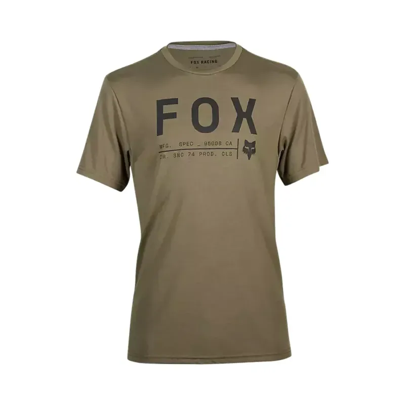 Fox Racing Non-Stop Short Sleeve Tee in Olive Green