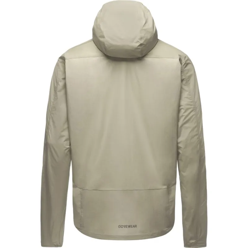 GOREWEAR Fernflow Hooded Windbreaker in Tech Beige Extra Large-1