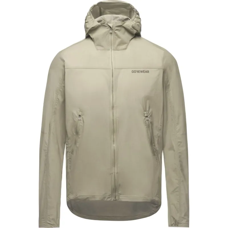 GOREWEAR Fernflow Hooded Windbreaker in Tech Beige Extra Large