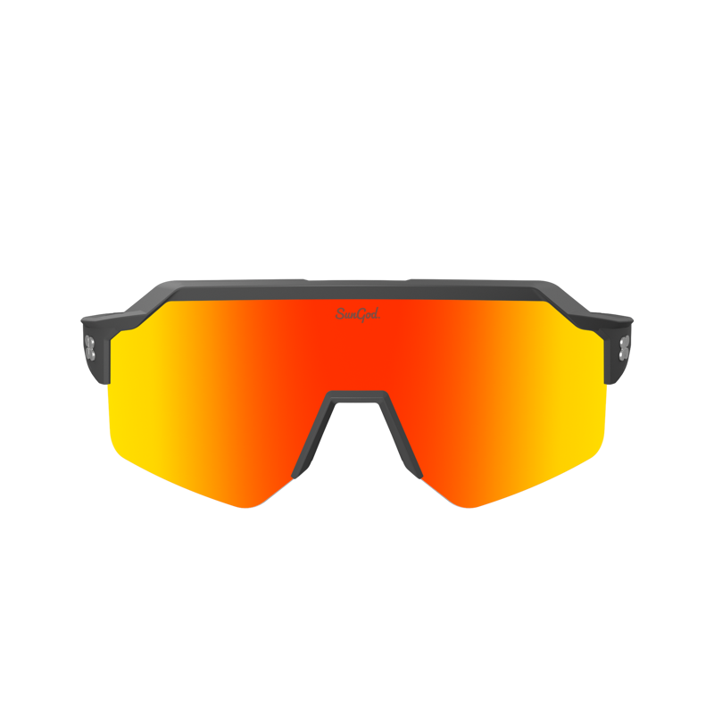 SunGod Vulcans Full Frame Matte Grey/8KO Fire-2