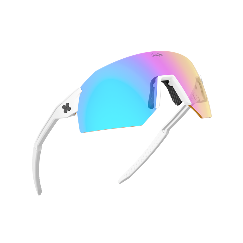 SunGod Ultras Photochromic Matte White w/ Iris Lens