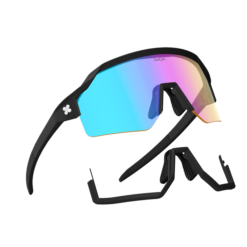 SunGod Vulcans Photochromic Matte Black w/ Iris Lens