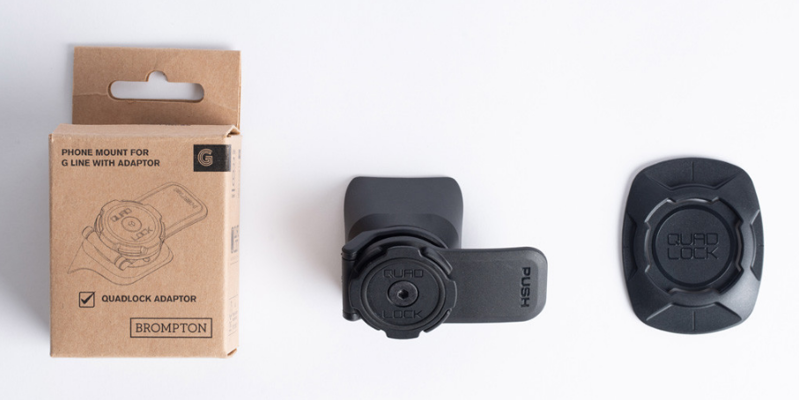 Brompton Quad Lock Phone Mount for G Line with Adaptor