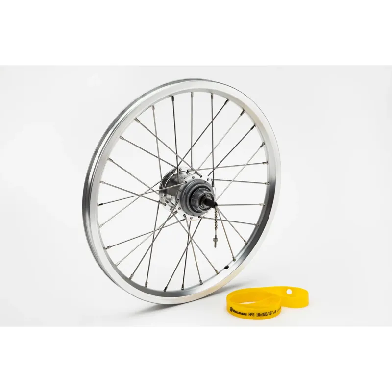 Brompton Rear Wheel Inc Fittings For 6 Speed - BWR 3-Speed Black