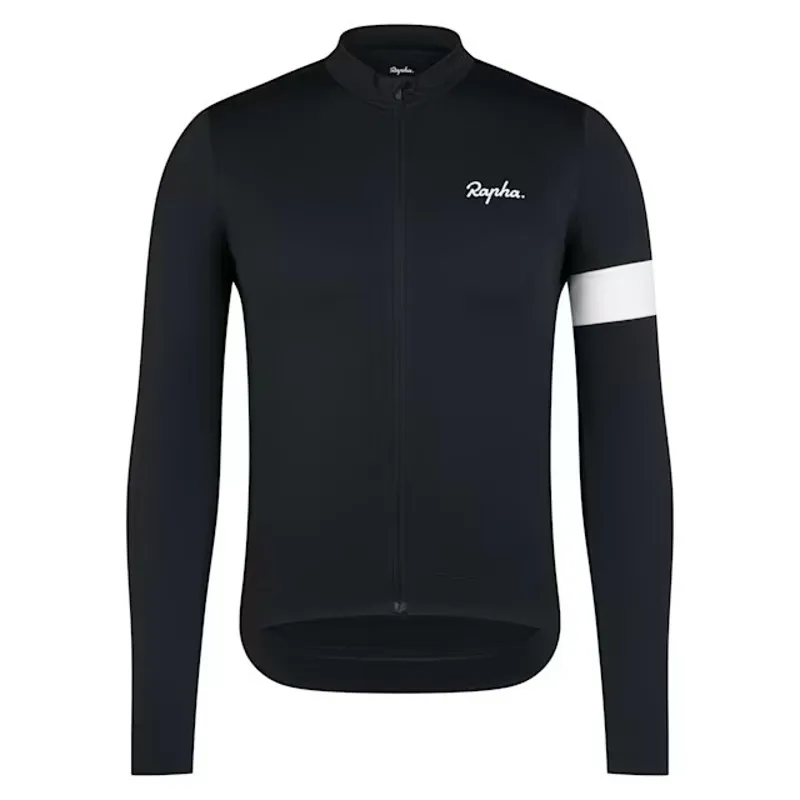 Rapha Men's Core Long Sleeve Thermal Jersey In Black