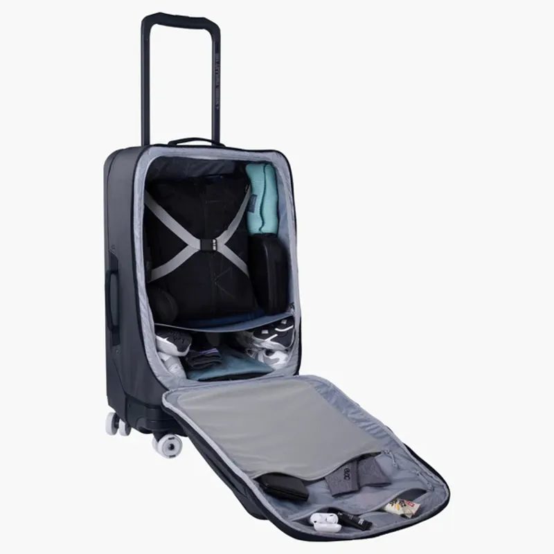 EVOC 4-Wheel Trolley 100 2026: CARBON GREY/BLACK 100 Litre-1