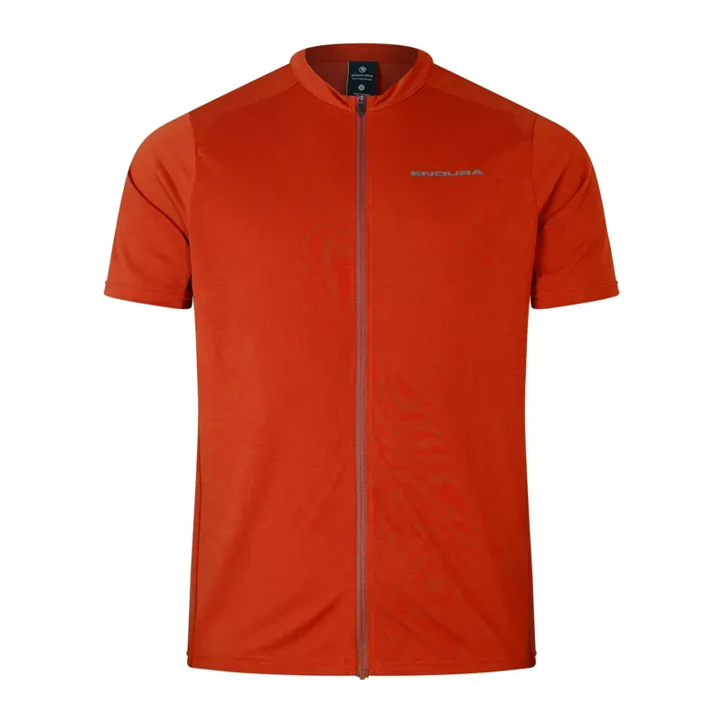 Endura Loop Short Sleeve Zipped Jersey in Red