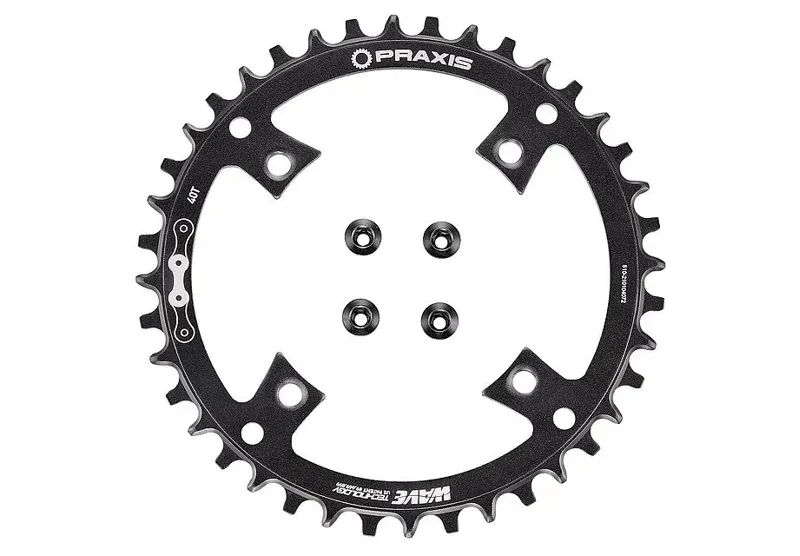 Specialized Vado Praxis 40-tooth 10/11-speed C-ring w/ Bolts in Black