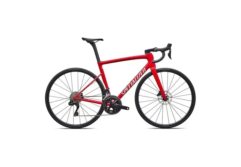 Specialized Tarmac SL8 Comp Road Bike in Red Tint Silver Dust-1