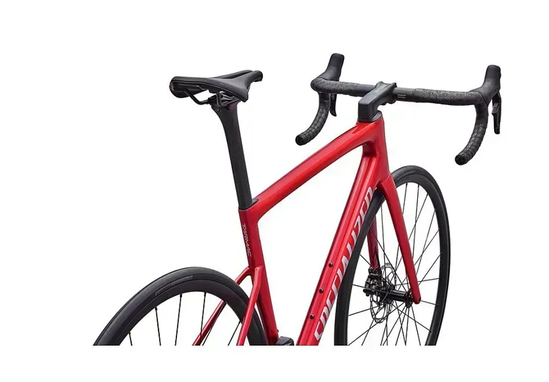 Specialized Tarmac SL8 Comp Road Bike in Red Tint Silver Dust-4