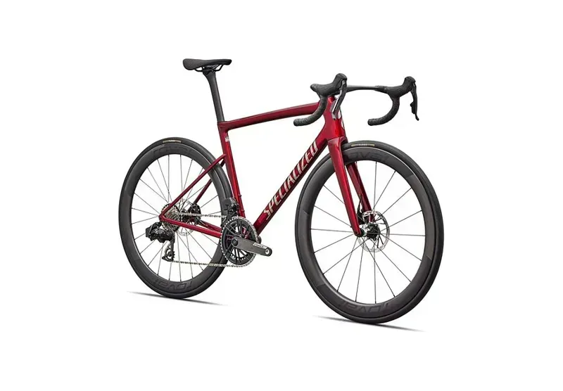 Specialized Tarmac SL8 Pro SRAM Force AXS Road Bike in Gloss Red Sky-1