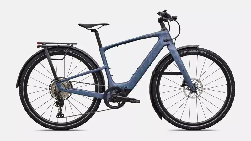 Specialized Turbo Vado SL 2 6.0 EQ Carbon Electric Hybrid Bike in Satin Grey Blue