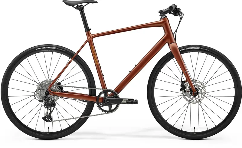 Merida Speeder 500 Hybrid Bike In Silk Glamour Rust Brown