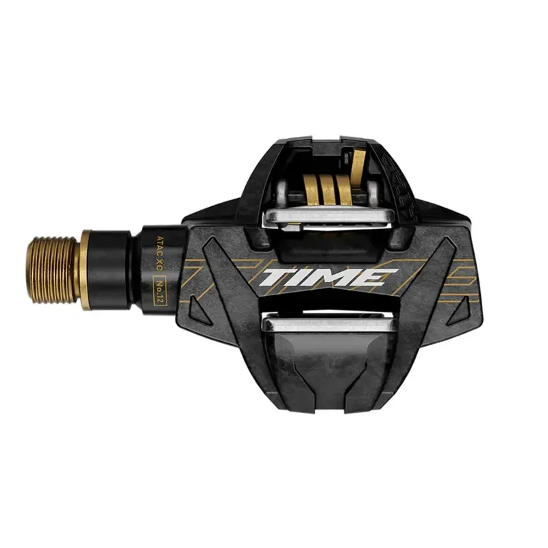 Time Sport XC 12 ATAC Carbon/Titanium Pedals in Carbon and Gold