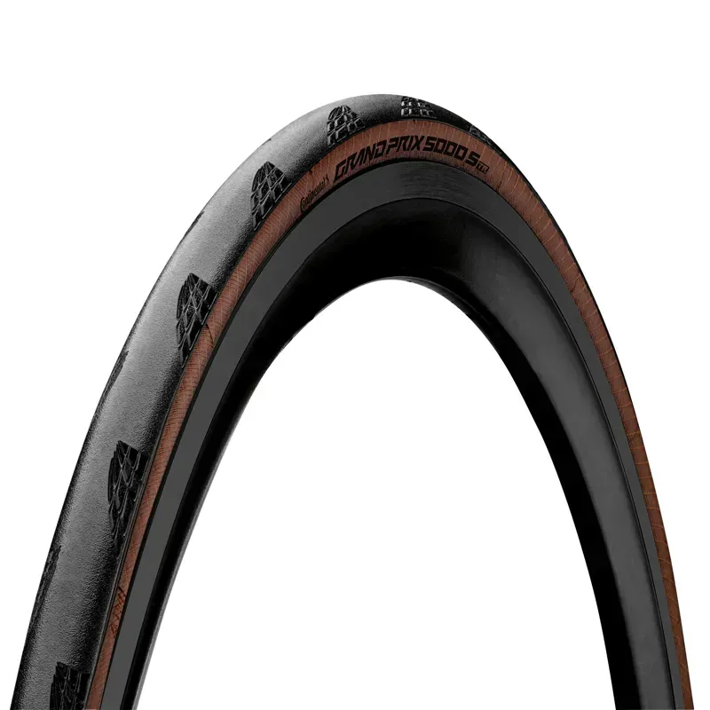 Continental Grand Prix 5000S BlackChili Tubeless Ready 700c Folding Tyre in Black/Transparent