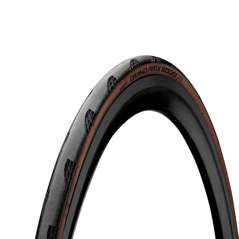 Continental Grand Prix 5000 BlackChili 700c Folding Tyre in Black/Transparent
