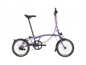 Brompton C Line Explore High Handlebar Pop Lilac 2024 Folding Bike Full