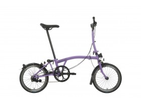 Brompton C Line Explore Mid Handlebar Pop Lilac 2024 Folding Bike Full